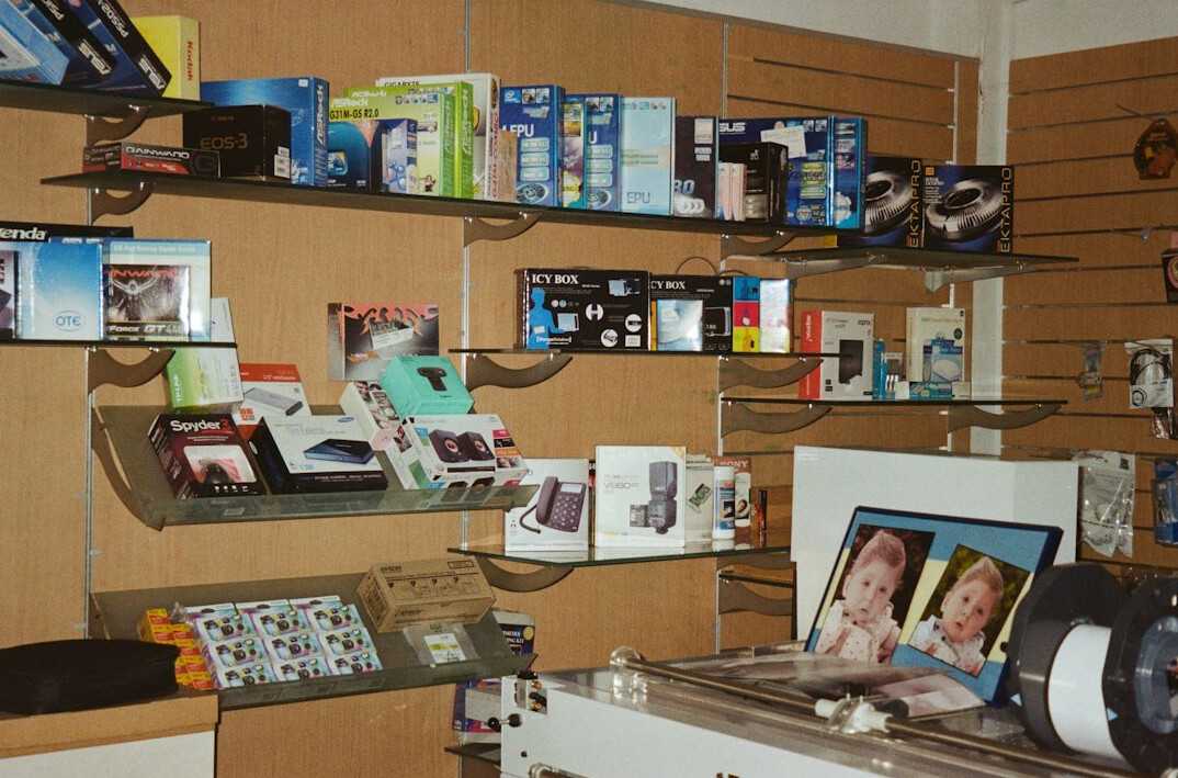 electronics store interior